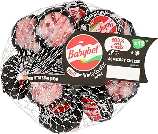 Babybel Cheese Mini, White Cheddar, 7 Ounce