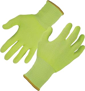 Ergodyne ProFlex 7040 Cut Resistant Level 5, Food Grade Gloves, Breathable Comfort - ANSI A4, EN388, Lime, Large