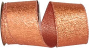 Reliant Ribbon Glitz Wired Edge Ribbon, 2-1/2 Inch X 10 Yards, Copper