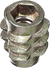 E-Z LOK Knife Thread Insert for Soft Wood, Hex Flush, 10-24, 50 ct | Zinc construction, 0.512 in overall length