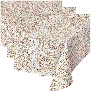 Creative Converting 324667 Sprinkles Design Plastic Tablecloth (Pack of 3)
