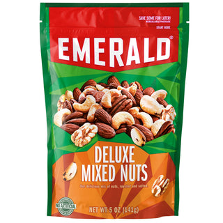 Deluxe Mixed Nuts by Emerald – 5.0 Ounce (Pack of 6), Pack of 6, Model 1030053664