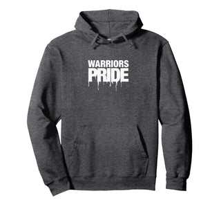 Curtis Warriors PRIDE Pullover Hoodie by Curtis Warriors Official High School Gear – Polyester, Grey