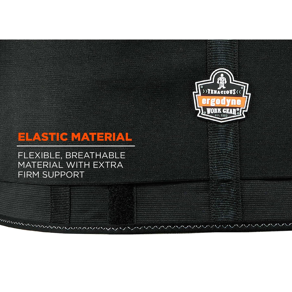 Ergodyne Black / X-Small (Pack of 2) / Elastic Back Support Brace Back Supports