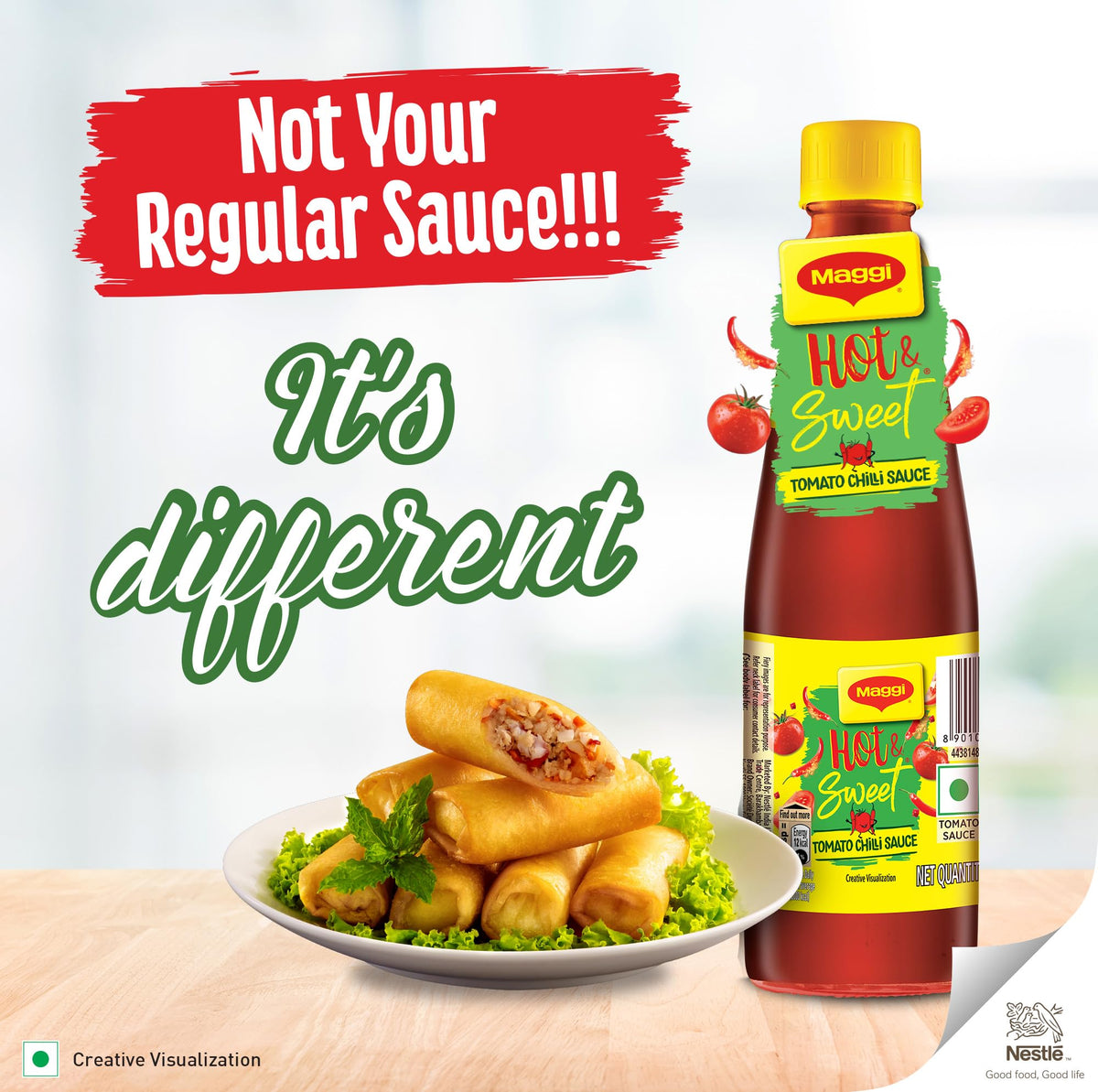 Hot & Sweet Tomato chilli sauce 500g by Maggi – 1.1 Pound (Pack of 1), Model 8901058117783