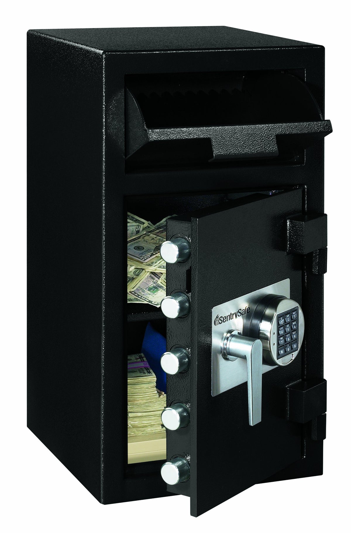 Sentry® Safe 1.6 cu. ft. Depository Safe by SENTRY(セントリー) – 1.6 cu. ft., 1.57 cubic_feet, Alloy Steel, Black, Model DH-134E