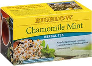 Bigelow Tea Chamomile Mint Herbal Tea, 20 Count (Pack of 6) | Caffeine Free, 120 Total Tea Bags