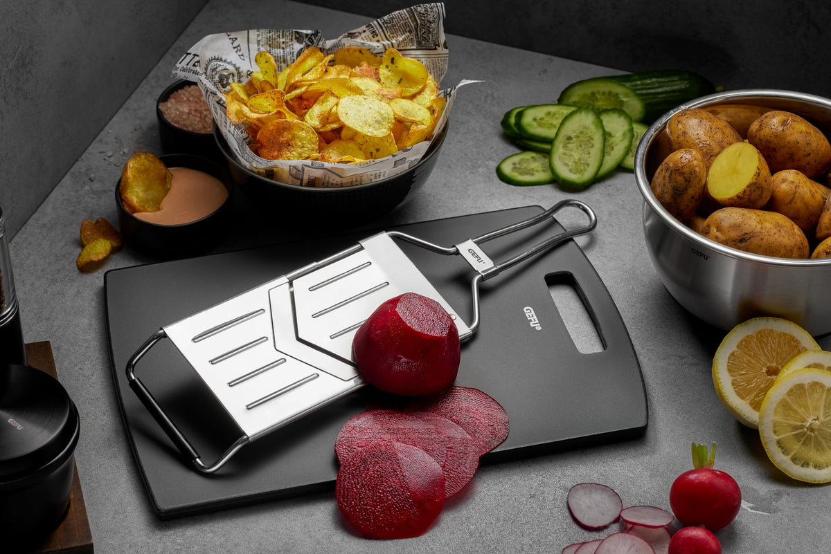 V-slicer Raspini by GEFU – One Size, Stainless Steel, Silver, Model GF24-89547