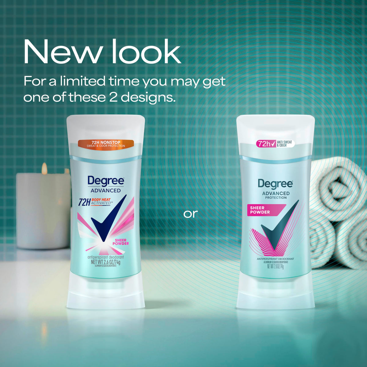 Degree 2.6 Ounce (Pack of 1) / Sheer Powder / No Color Antiperspirant Deodorant