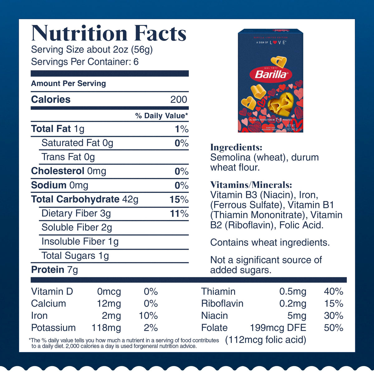 Barilla 12 Ounce (Pack of 1) / Heart shaped pasta / 1 Pasta