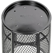Outdoor Metal Trash Container Black by Global Industrial – Steel, Black, Model 237634BK