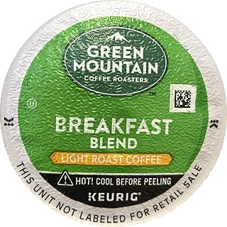 Green Mountain Coffee Roasters Breakfast Blend Single Serve K-Cup Pods for Keurig Brewers, 72 Count