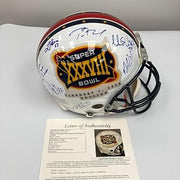 2004 New England Patriots Super Bowl Champs Team Signed Helmet Tom Brady JSA COA - Autographed NFL Helmets