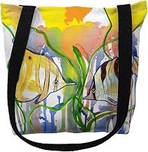Betsy Drake Angel Fish Medium Tote Bag 16x16