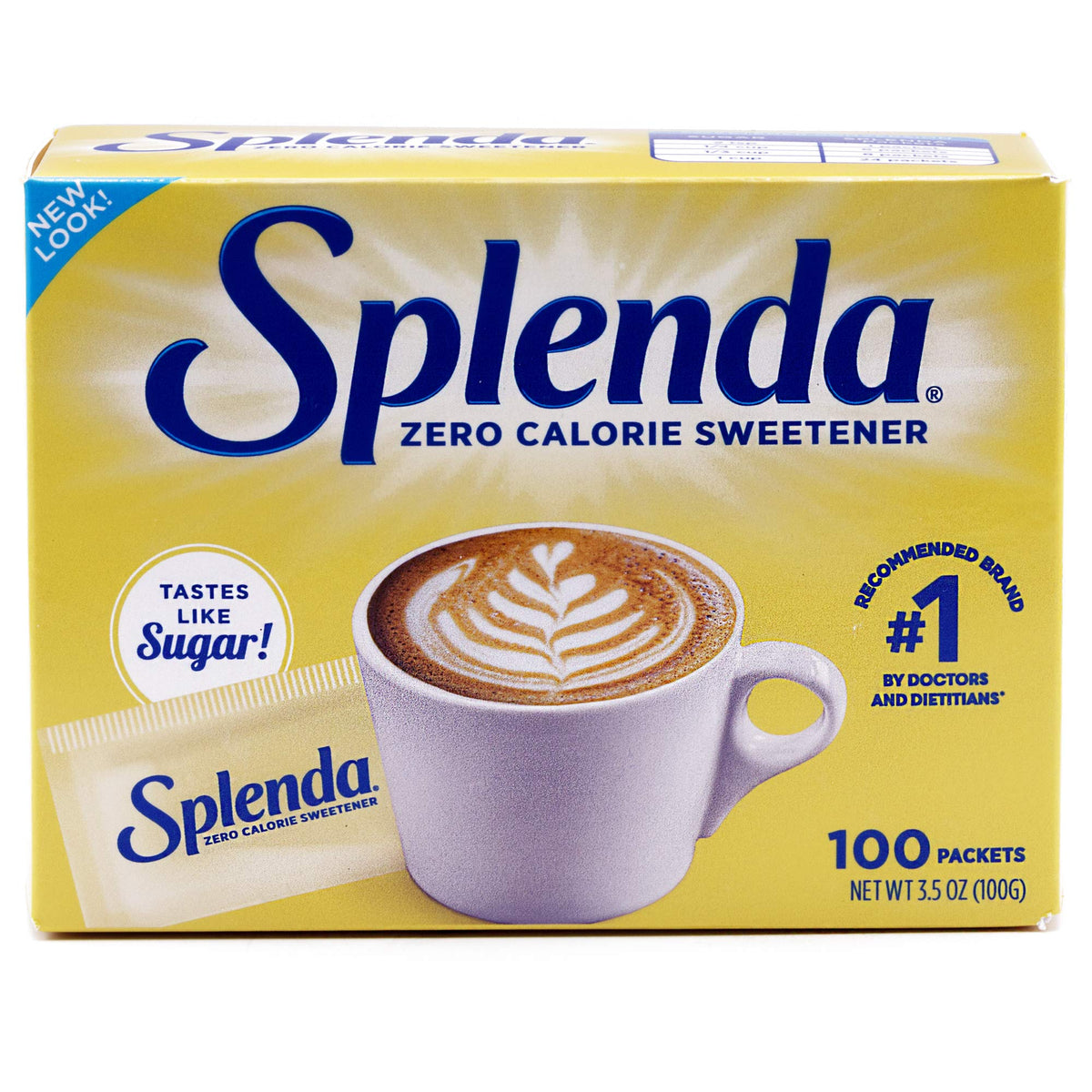 Sweetener Packets by SPLENDA – 100 Count (Pack of 2), Pack of 2
