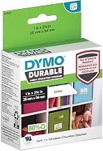 DYMO LW Durable Labels for LabelWriter Label Printers, White Poly, 1” x 2-1/8”, 1 Roll of 160