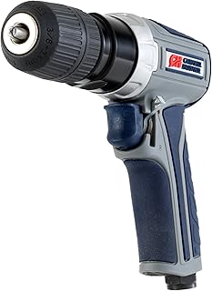 Campbell Hausfeld 3/8-Inch Reversible Air Drill, 2,000 RPM, XT401000 | Keyless chuck, one-hand reverse switch and 30 ft-lb maximum torque support drilling and surface preparation.