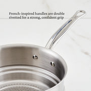 Provisions, 3-Quart Stainless Steel Steamer Insert by Hestan – Steamer Insert, 3 quarts, Stainless Steel, Model 71047