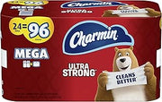 Charmin Ultra Strong Toilet Paper, 24 Mega Rolls = 96 Regular Rolls