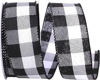 Reliant Ribbon 93228W-984-09F Ribbon, 1-1/2 Inch X 10 Yards, Black, White