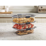 Food Storage Container by Rubbermaid – 9.6 cup, 3-Pack, 9.6 cups, Plastic, Clear, Model 2046927