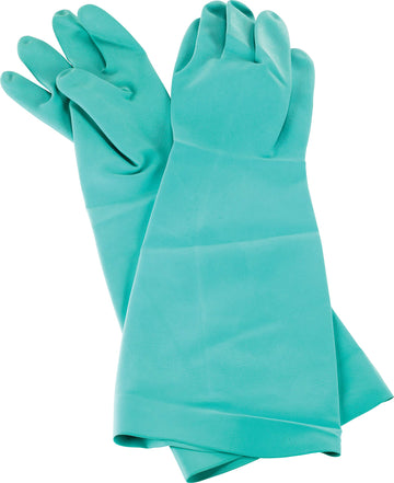 Nitrile Dishwashing Gloves by San Jamar – Small, Rubber, Greem, Model 19NU-S