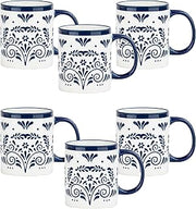 10 Strawberry Street Talavera Dinnerware, Set of 6 (14 fl oz Mugs)