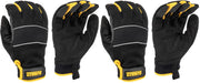 Cold Weather Work Glove with Touchscreen Capability by DEWALT – Large (Pack of 2), Polyester, Nylon, PVC, PU, Spandex, צהוב / שחור, Pack of 2, Model DPG752L
