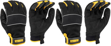 Cold Weather Work Glove with Touchscreen Capability by DEWALT – Large (Pack of 2), Polyester, Nylon, PVC, PU, Spandex, צהוב / שחור, Pack of 2, Model DPG752L