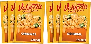 Velveeta Original Cheese Sauce Pouches, 3 ct Box with 4 oz Pouches (Pack of 2)