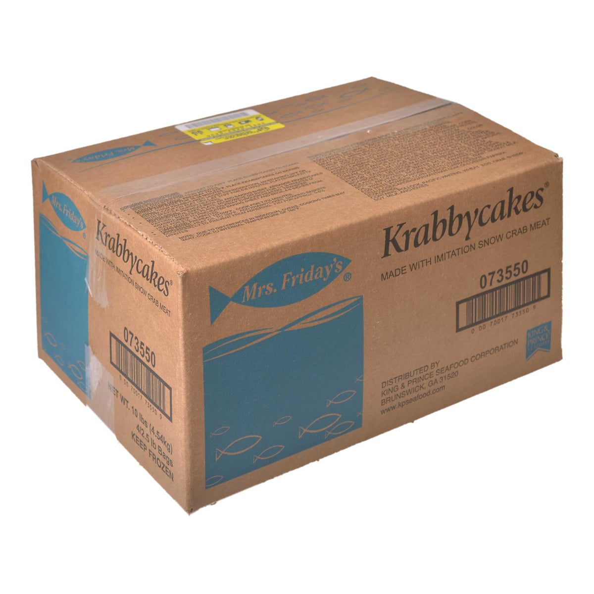 King and Prince Mrs.Fridays Krabbycakes Oven Ready Crab Cake - 3 Ounce by Mrs. Fridays – 10 Pound