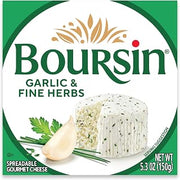 Boursin Garlic & Fine Herbs Cheese, Artisan fresh cheeses, 5.2 Ounce