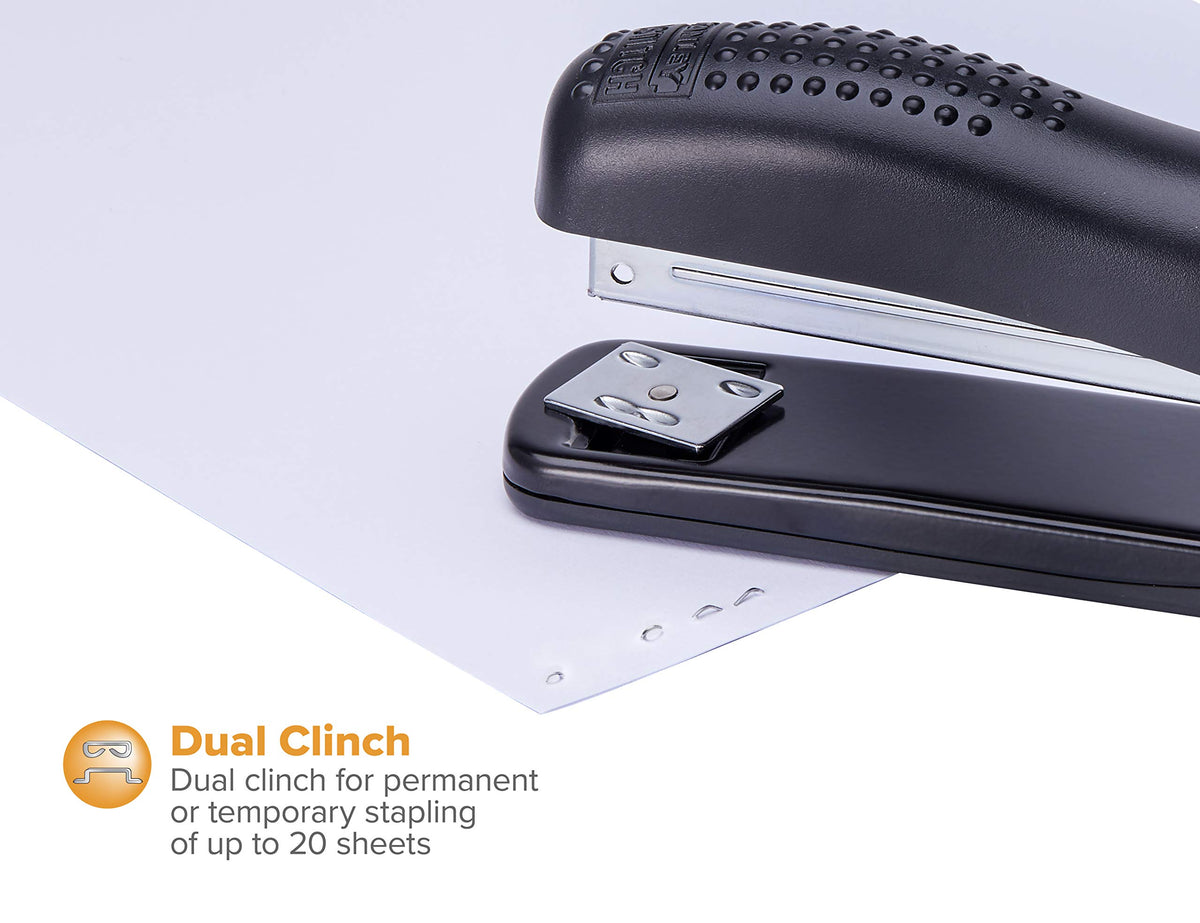 Office Ergonomic 20 Sheet Desktop Stapler by Bostitch – 24 Pack, Metal, Black, Pack of 24, Model 02257-2PK
