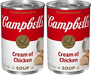 Campbell's Condensed Cream of Chicken Soup, 10.5 oz Can (Pack of 2)