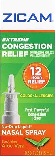 Zicam Extreme Congestion Relief Liquid Nasal Spray 0.50 Ounces (Pack of 12)