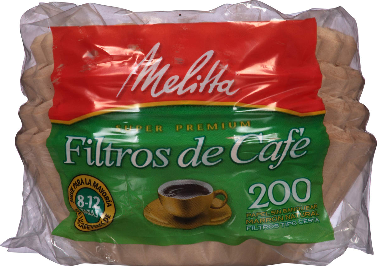 8-12 Cup Basket Coffee Filters by Melitta – 8 to 12 Cup, Paper, Model 62957