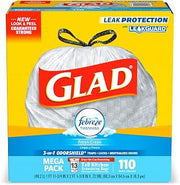 CLO78563 - Glad Glad Febreze Fresh Talll Kitchen Drawstring Bags