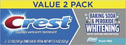 Crest Cavity & Tartar Protection Toothpaste, Whitening Baking Soda & Peroxide,5.7 Ounce (Pack of 2)
