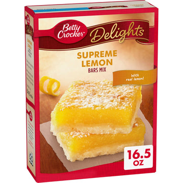 Delights Supreme Lemon Bars Mix by Betty Crocker – 16.5 Ounce (Pack of 1), Model 016000350700