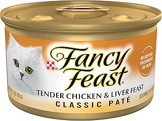 Purina Fancy Feast Chicken & Liver Classic Pate Wet Cat Food (24) 3oz Cans