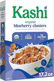 Kashi Blueberry Clusters Breakfast Cereal 17.2oz | Organic, Whole Grain
