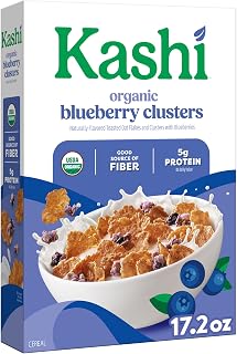 Kashi Blueberry Clusters Breakfast Cereal 17.2oz | Organic, Whole Grain