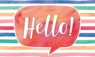 Teacher Created Resources Watercolor Hello Postcards