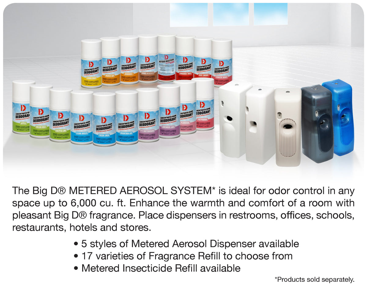 Utility Aerosol Dispenser by Big D – 1 Count (Pack of 1), Plastic, White