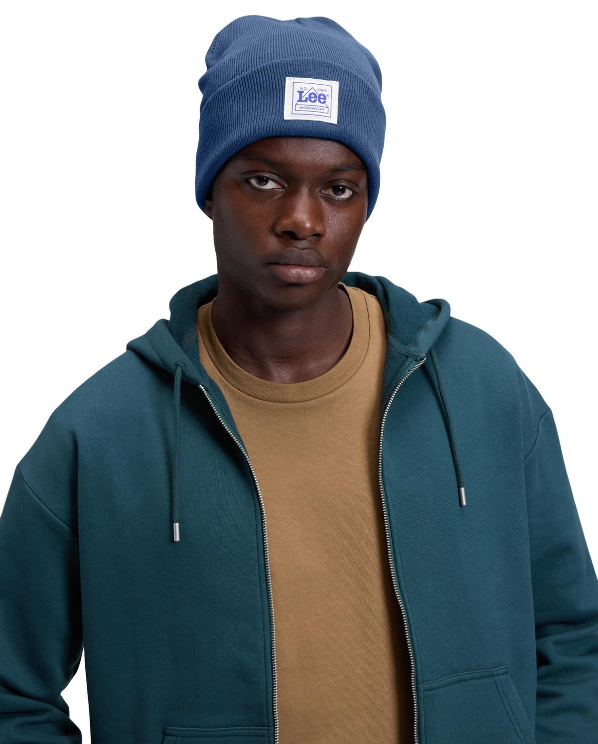 Men's Beanie Hat Workwear Beanie by Lee – Blue (Insignia Blue), Model LP75