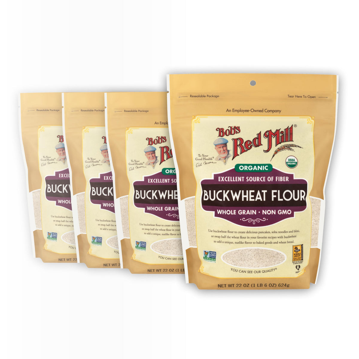 Bob's Red Mill 22 Ounce (Pack of 4) / VO / 1 Wheat Flours & Meals