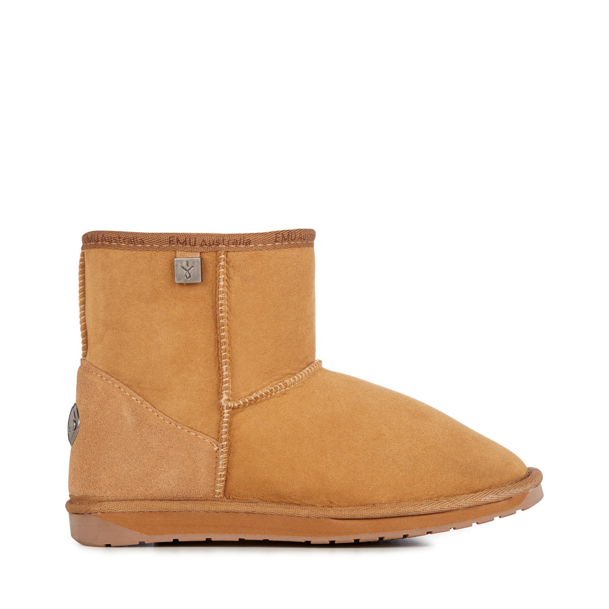 Australia - Platinum Stinger Mini Mens Boot by EMU – 10, Suede, Chestnut, Model 809996631898
