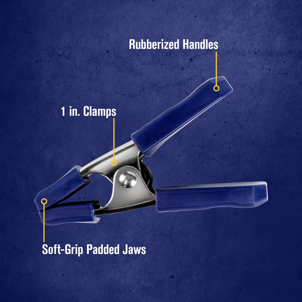 IRWIN 1-Inch (Pack of 2) / Blue / Modern Spring Clamps