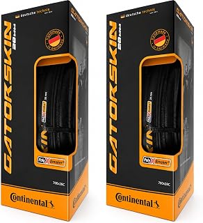 Continental Gatorskin - Road Bike Tire | Tough Urban & Touring Tire for Daily Riding - PolyX Breaker, Duraskin, 2 Pack