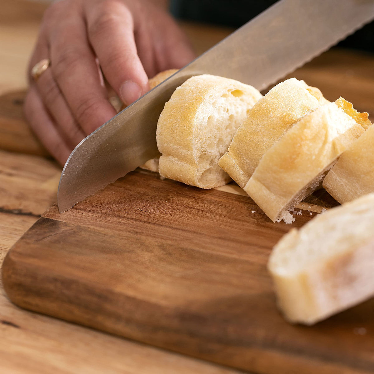 Home Beets Acacia Wood Cutting Board, 17 x 13 Inch, Natural